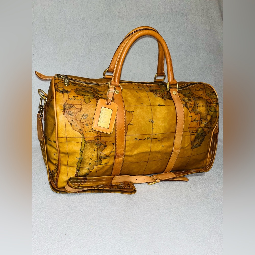 ALVIERO Martini World Map Boston Bag - Picture 13 of 13